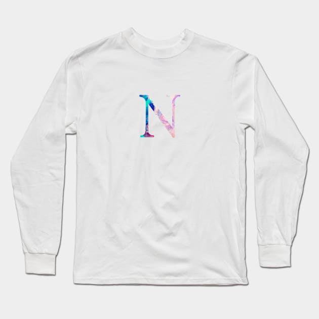 Rainbow Marble Nu Long Sleeve T-Shirt by AdventureFinder